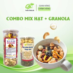 Combo mix hạt dinh dưỡng và granola