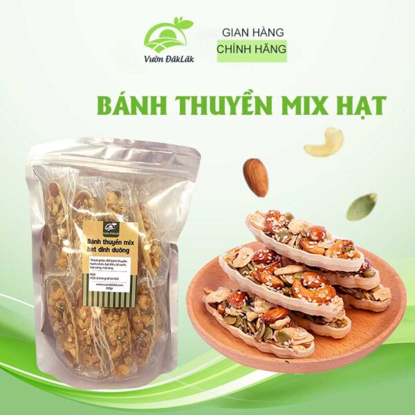 bánh thuyền mix hạt dinh dưỡng