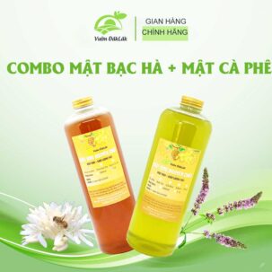 Combo mật ong: mật hoa bạc hà và mật ong hoa cà phê