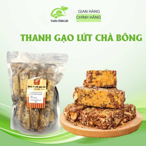 thanh gạo lứt ngũ cốc chà bông