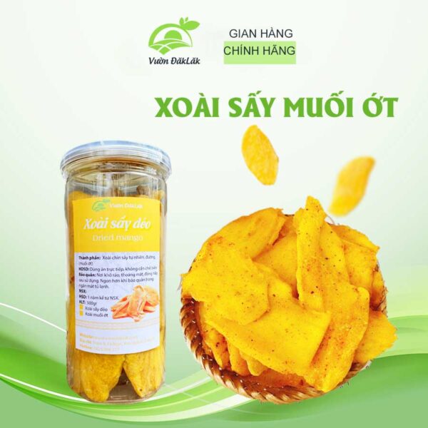 Xoài sấy dẻo muối ớt